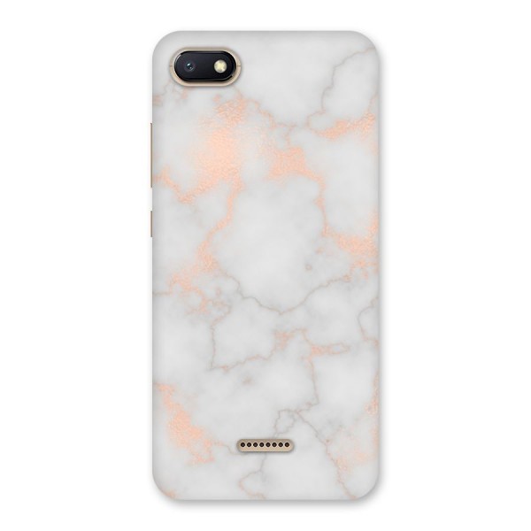 RoseGold Marble Back Case for Redmi 6A