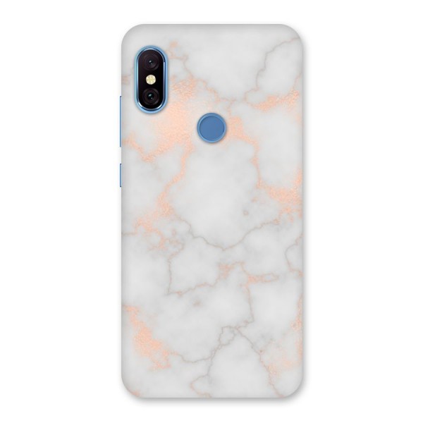 RoseGold Marble Back Case for Redmi Note 6 Pro