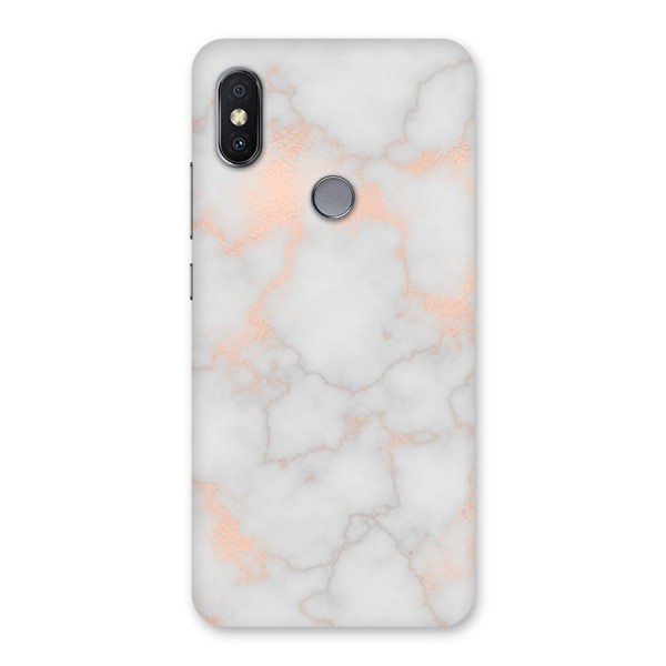 RoseGold Marble Back Case for Redmi Y2