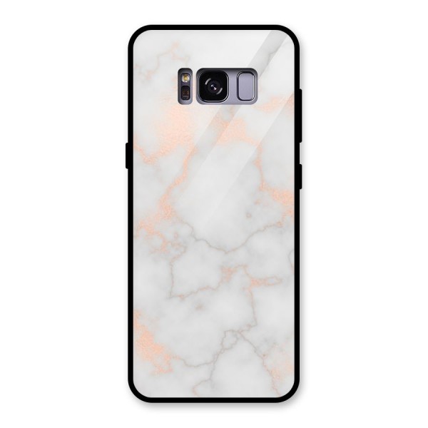 RoseGold Marble Glass Back Case for Galaxy S8