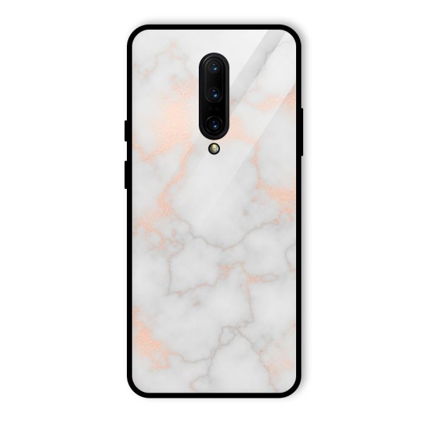 RoseGold Marble Glass Back Case for OnePlus 7 Pro