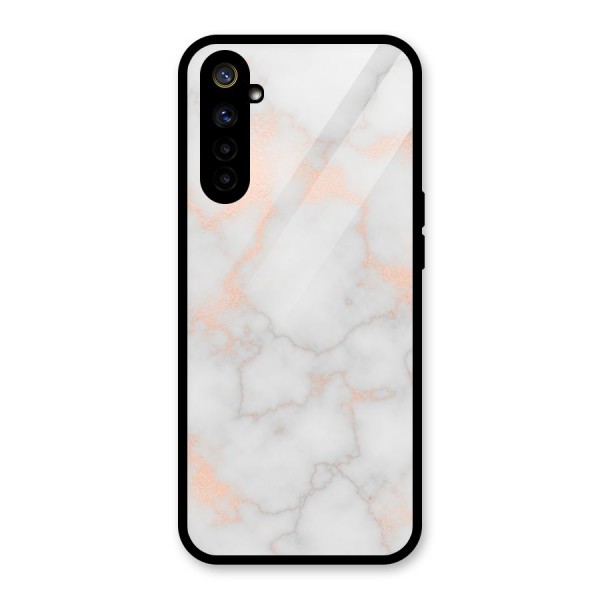 RoseGold Marble Glass Back Case for Realme 6