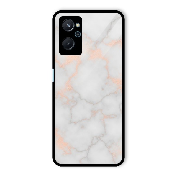 RoseGold Marble Glass Back Case for Realme 9i