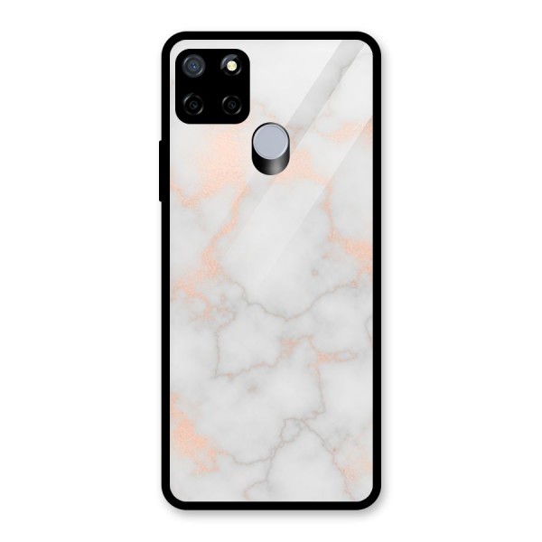 RoseGold Marble Glass Back Case for Realme C15