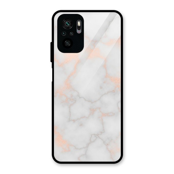 RoseGold Marble Glass Back Case for Redmi Note 10