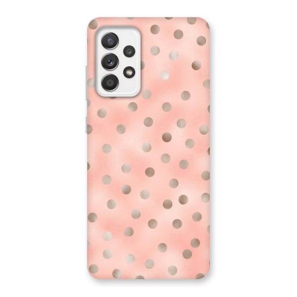 RoseGold Polka Dots Back Case for Galaxy A52