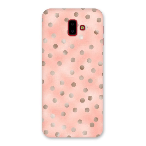 RoseGold Polka Dots Back Case for Galaxy J6 Plus