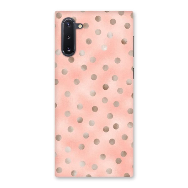 RoseGold Polka Dots Back Case for Galaxy Note 10