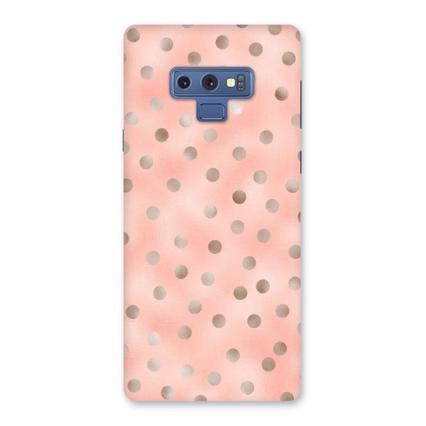 RoseGold Polka Dots Back Case for Galaxy Note 9