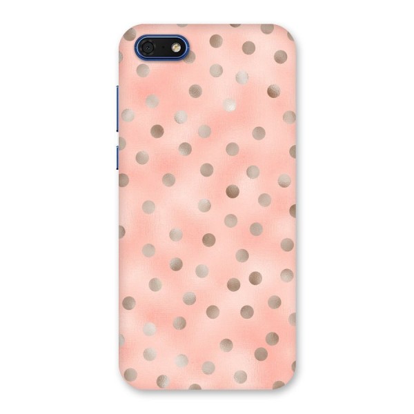 RoseGold Polka Dots Back Case for Honor 7s