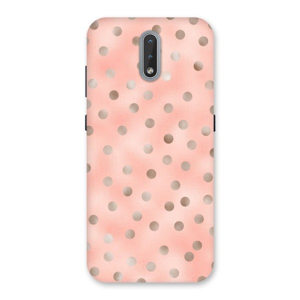 RoseGold Polka Dots Back Case for Nokia 2.3