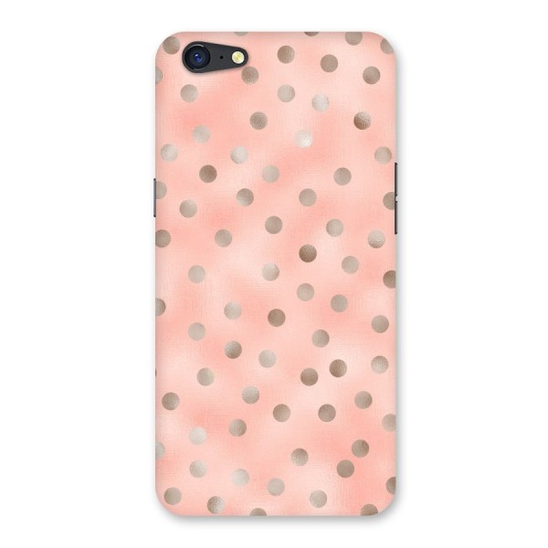 RoseGold Polka Dots Back Case for Oppo A71