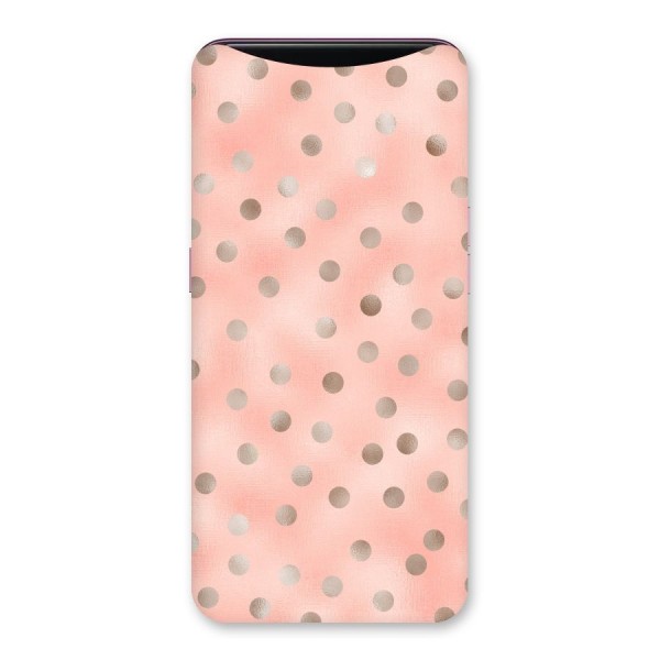 RoseGold Polka Dots Back Case for Oppo Find X