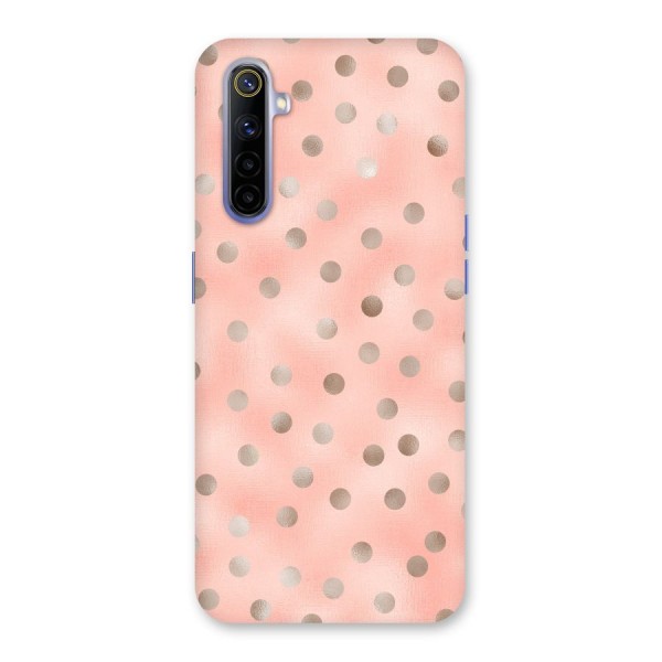 RoseGold Polka Dots Back Case for Realme 6i