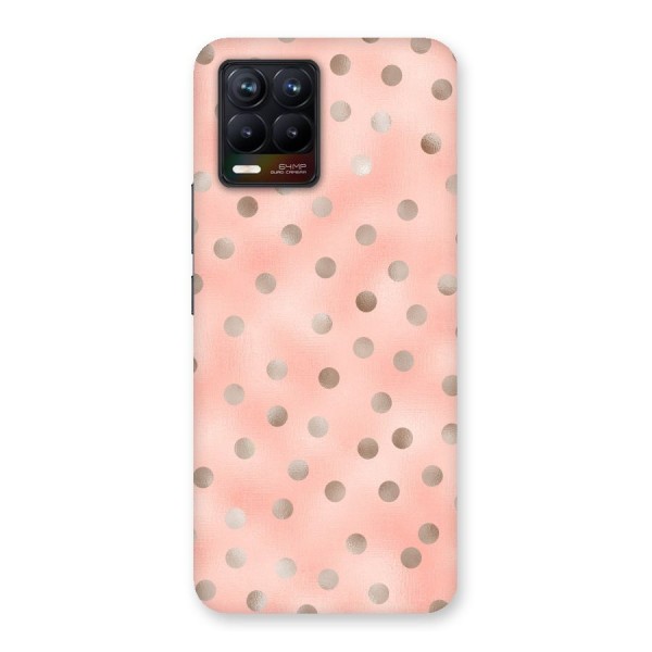 RoseGold Polka Dots Back Case for Realme 8