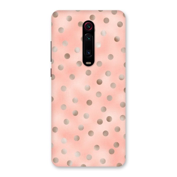 RoseGold Polka Dots Back Case for Redmi K20 Pro