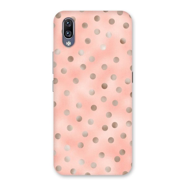 RoseGold Polka Dots Back Case for Vivo NEX