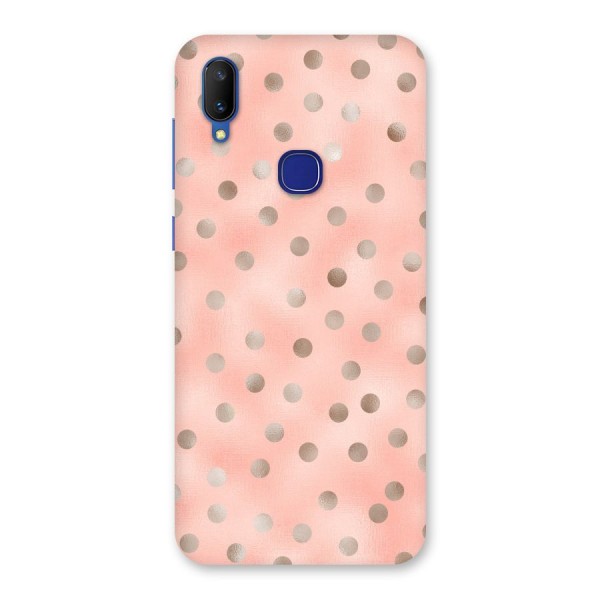 RoseGold Polka Dots Back Case for Vivo V11