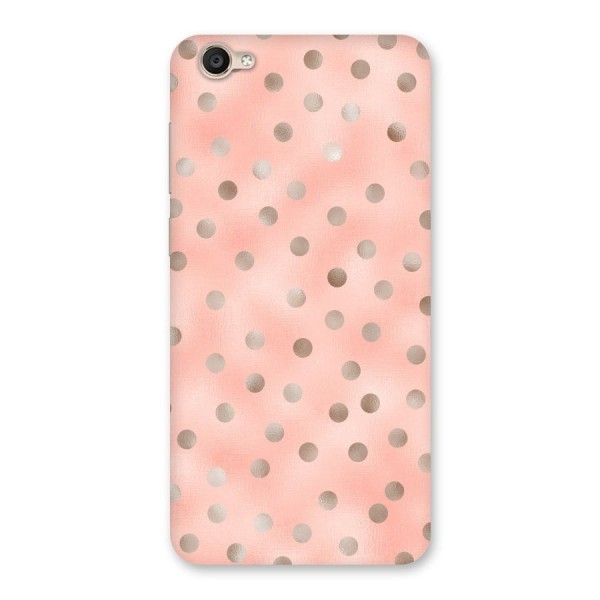 RoseGold Polka Dots Back Case for Vivo Y55s