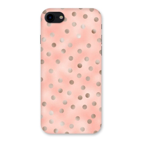 RoseGold Polka Dots Back Case for iPhone SE 2020