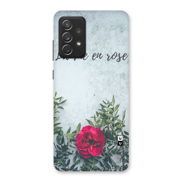 Rose Life Back Case for Galaxy A72