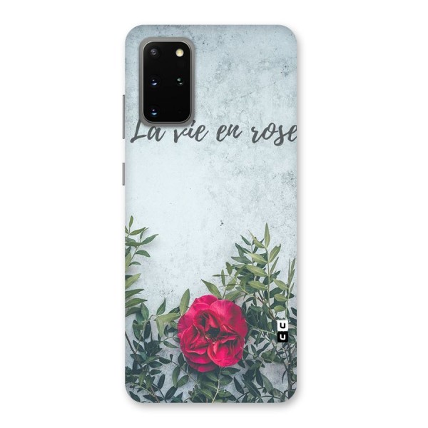 Rose Life Back Case for Galaxy S20 Plus