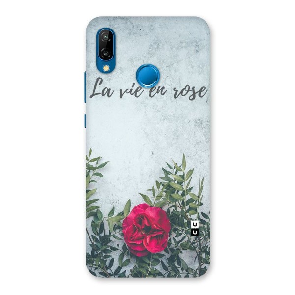 Rose Life Back Case for Huawei P20 Lite