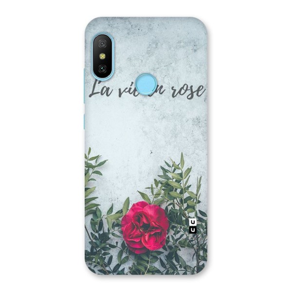 Rose Life Back Case for Redmi 6 Pro