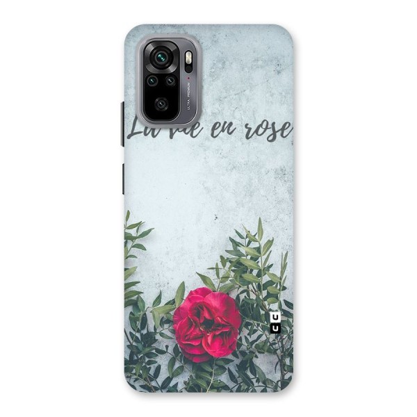 Rose Life Back Case for Redmi Note 10