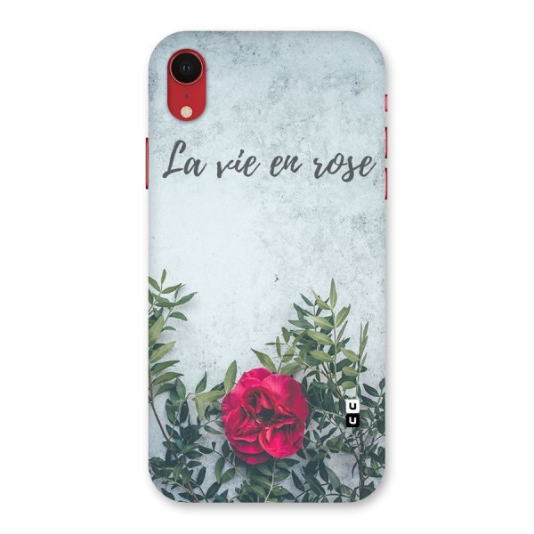 Rose Life Back Case for iPhone XR