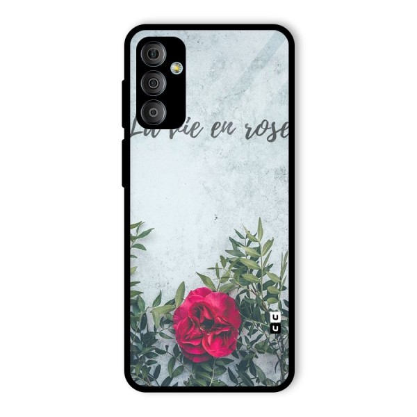 Rose Life Glass Back Case for Galaxy F23