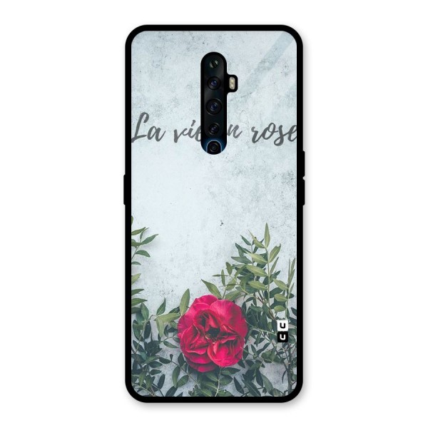 Rose Life Glass Back Case for Oppo Reno2 Z