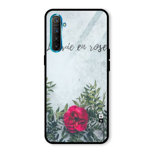 Rose Life Glass Back Case for Realme XT