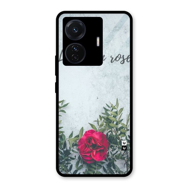 Rose Life Glass Back Case for Vivo T1 Pro