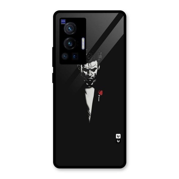 Rose Man Glass Back Case for Vivo X70 Pro