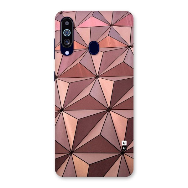 Rosegold Abstract Shapes Back Case for Galaxy A60