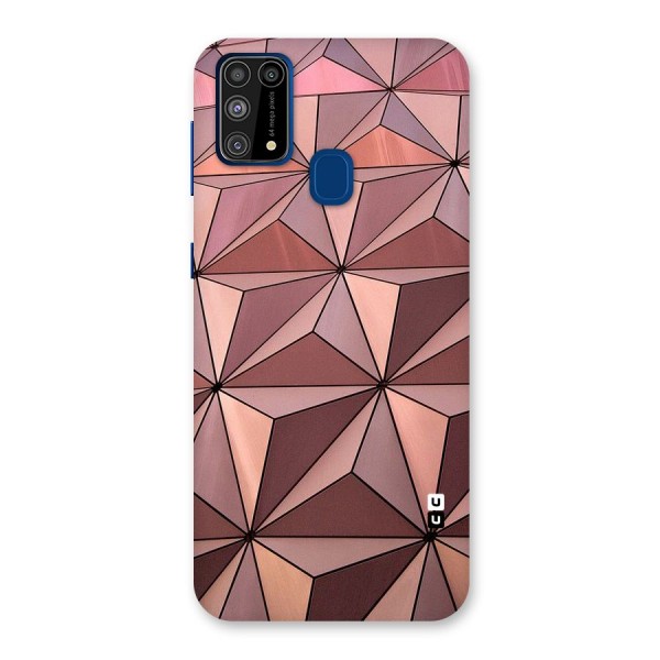 Rosegold Abstract Shapes Back Case for Galaxy F41