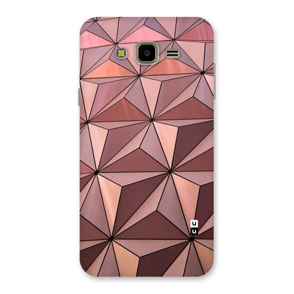 Rosegold Abstract Shapes Back Case for Galaxy J7 Nxt