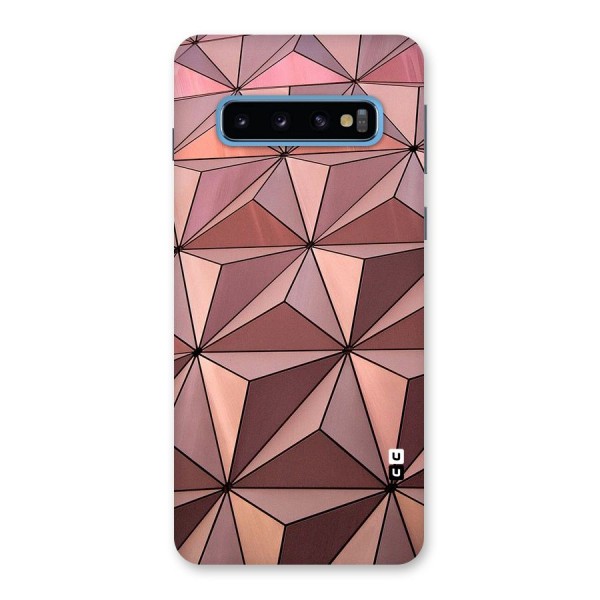 Rosegold Abstract Shapes Back Case for Galaxy S10