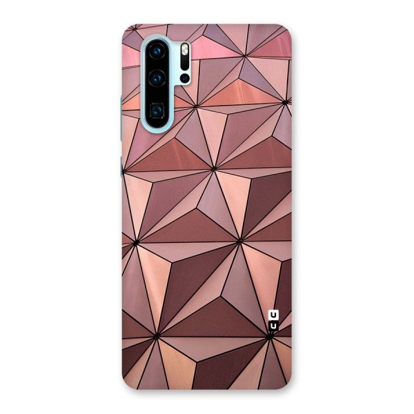 Rosegold Abstract Shapes Back Case for Huawei P30 Pro