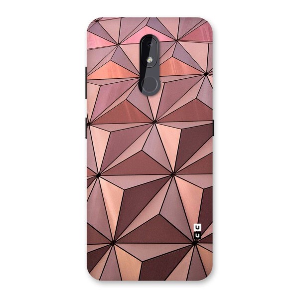 Rosegold Abstract Shapes Back Case for Nokia 3.2