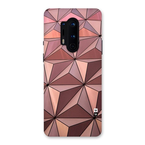 Rosegold Abstract Shapes Back Case for OnePlus 8 Pro