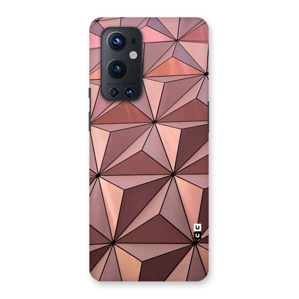 Rosegold Abstract Shapes Back Case for OnePlus 9 Pro