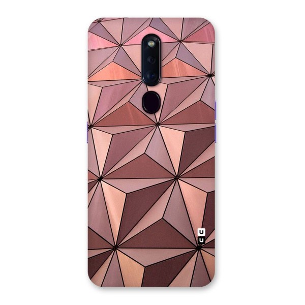 Rosegold Abstract Shapes Back Case for Oppo F11 Pro