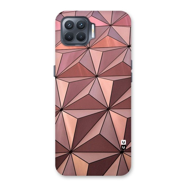 Rosegold Abstract Shapes Back Case for Oppo F17 Pro