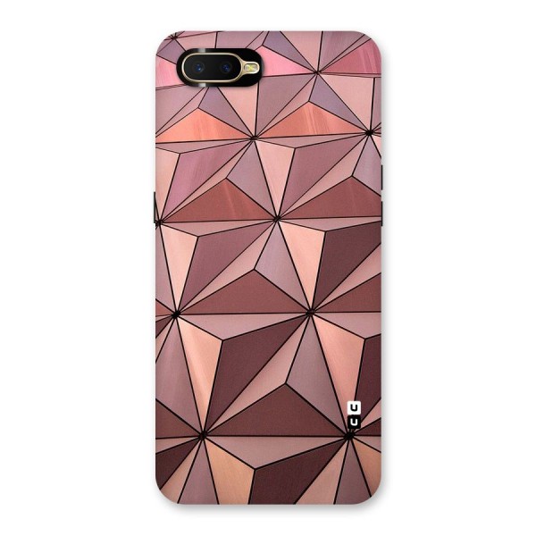 Rosegold Abstract Shapes Back Case for Oppo K1