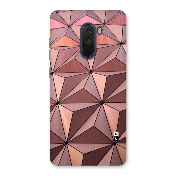 Rosegold Abstract Shapes Back Case for Poco F1