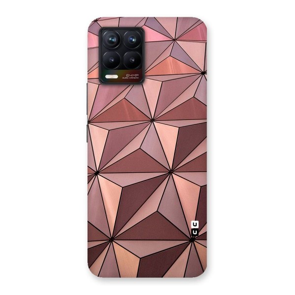 Rosegold Abstract Shapes Back Case for Realme 8