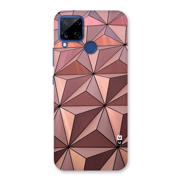 Rosegold Abstract Shapes Back Case for Realme C12