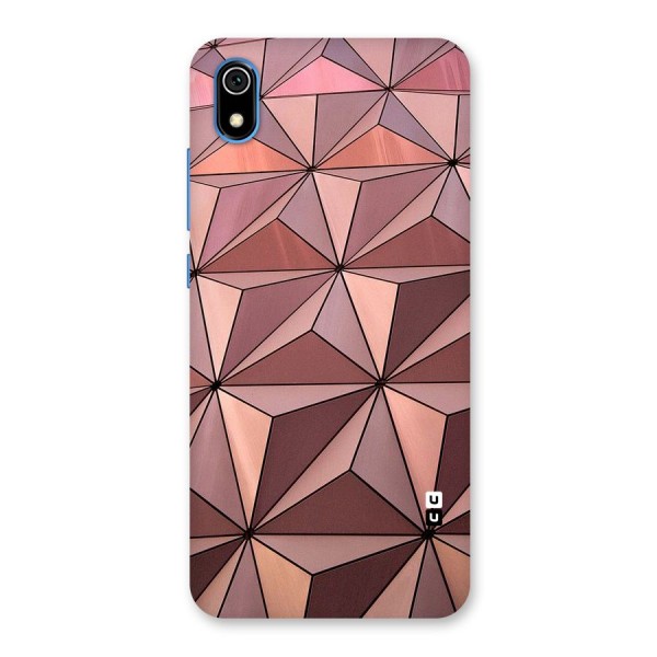 Rosegold Abstract Shapes Back Case for Redmi 7A